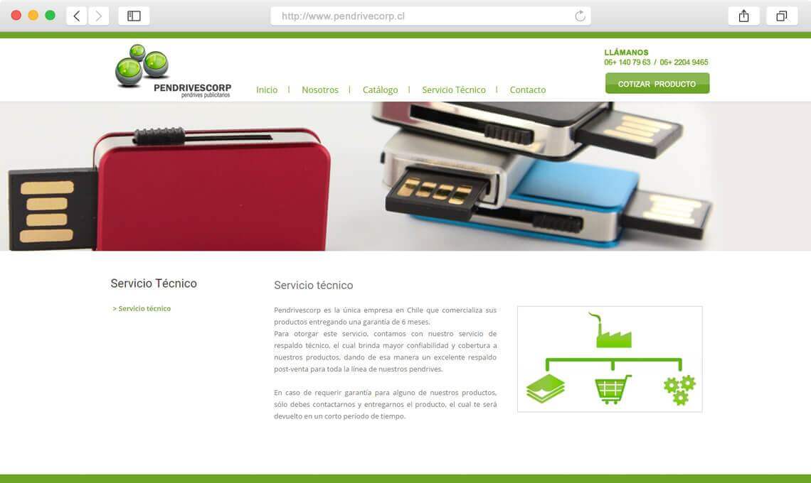 Catálogo web pendrivecorp